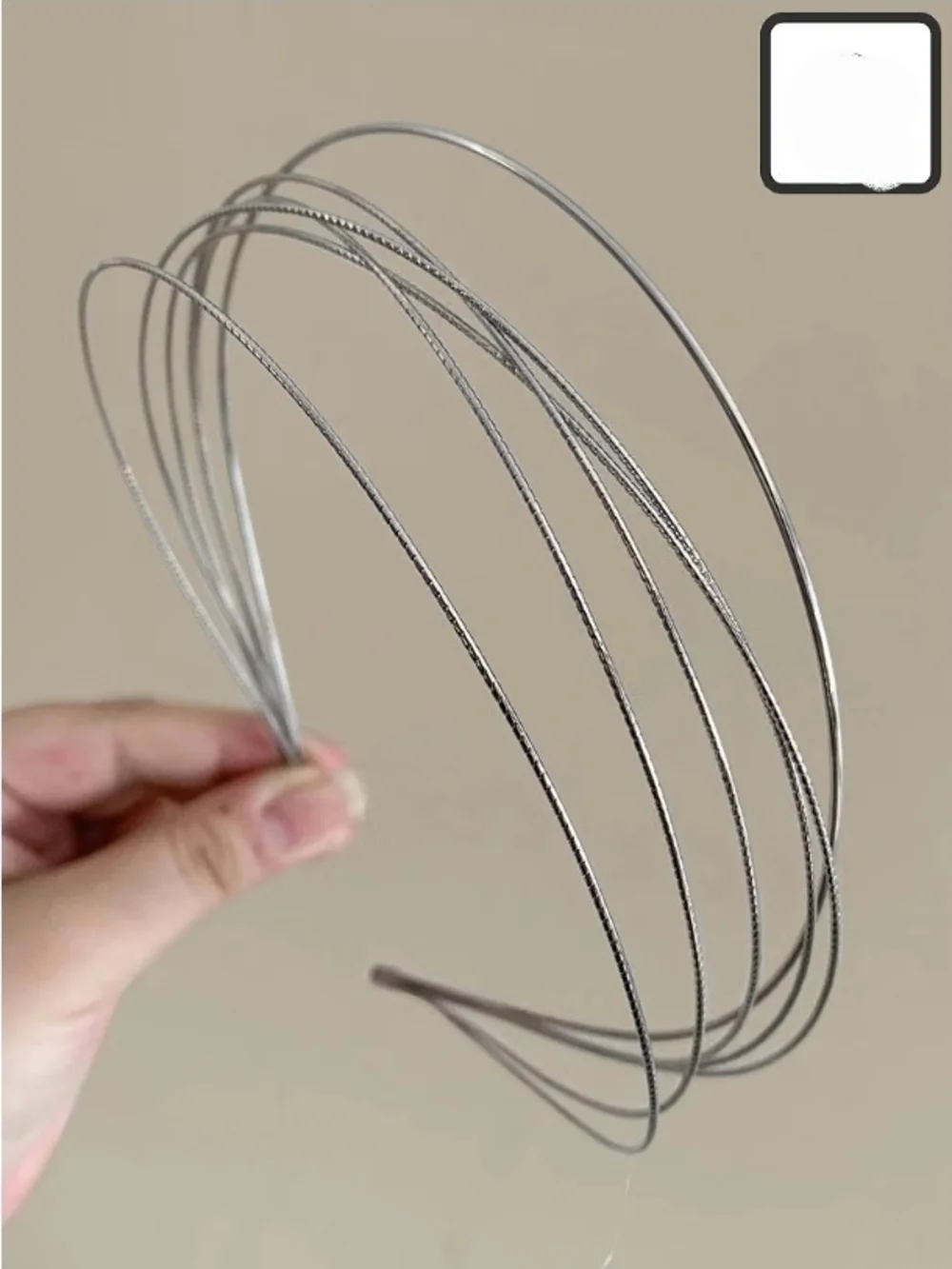 Silver Multi-Layered Row Metallic Headband - Women Accessories BNIB
